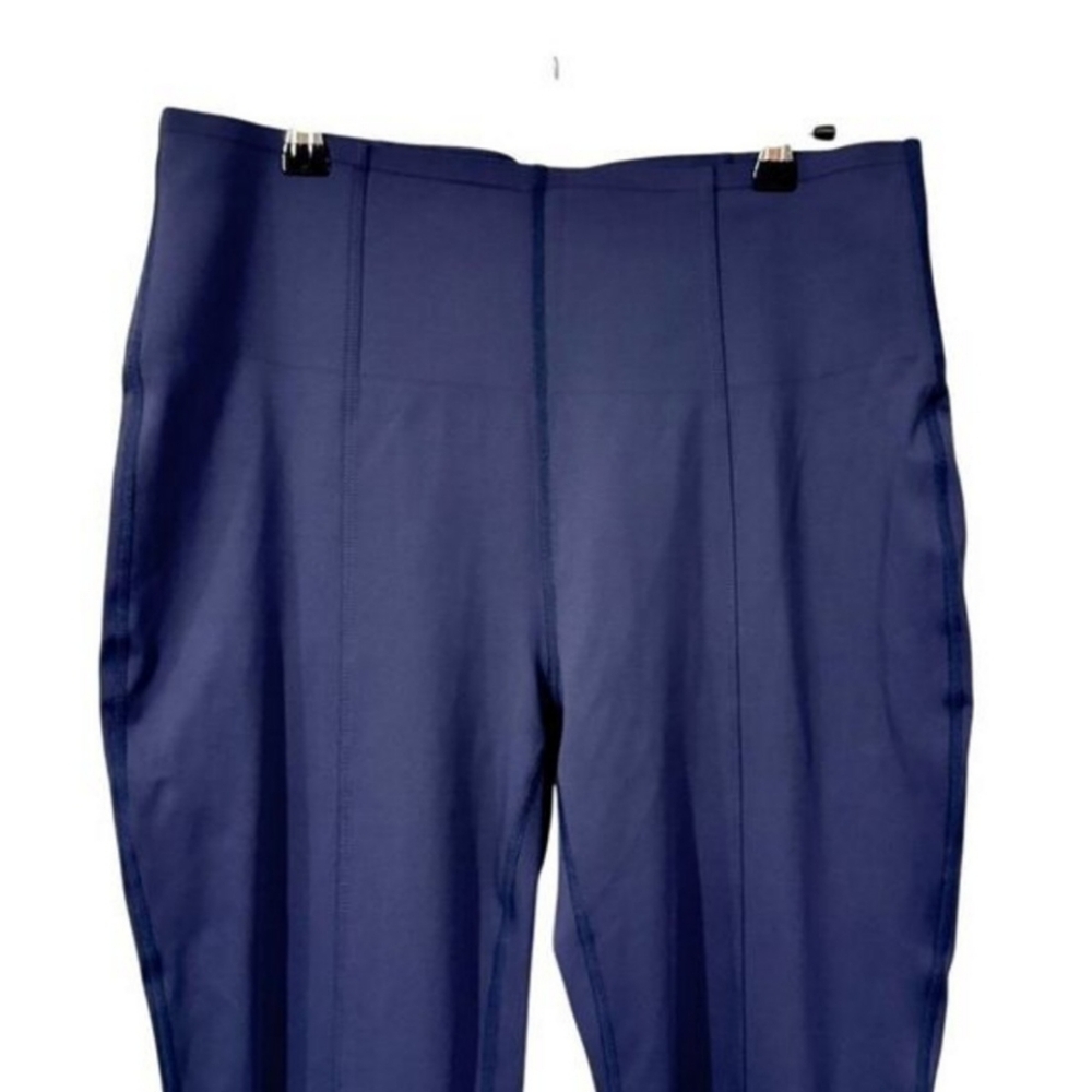 Halara Womens Pants Size XL High Waisted Tummy Control 7/8 Adjustable Hem Blue - Picture 4 of 9